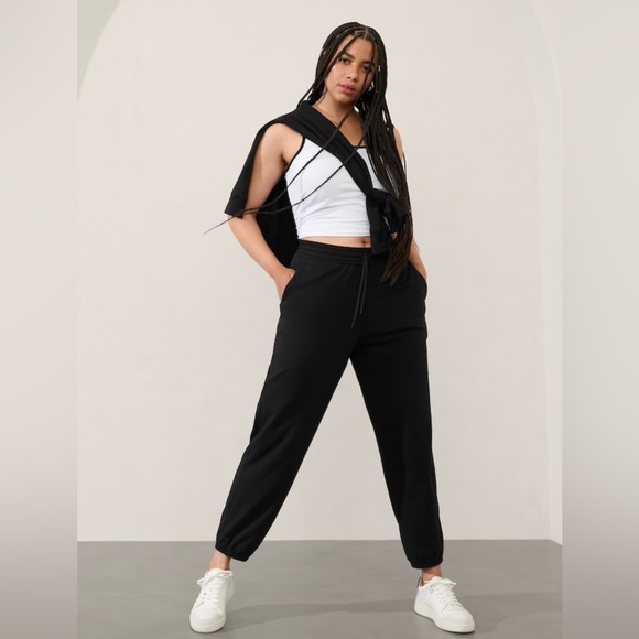 Athleta Retroterry Jogger Pant // Black #818486 - Picture 5 of 14